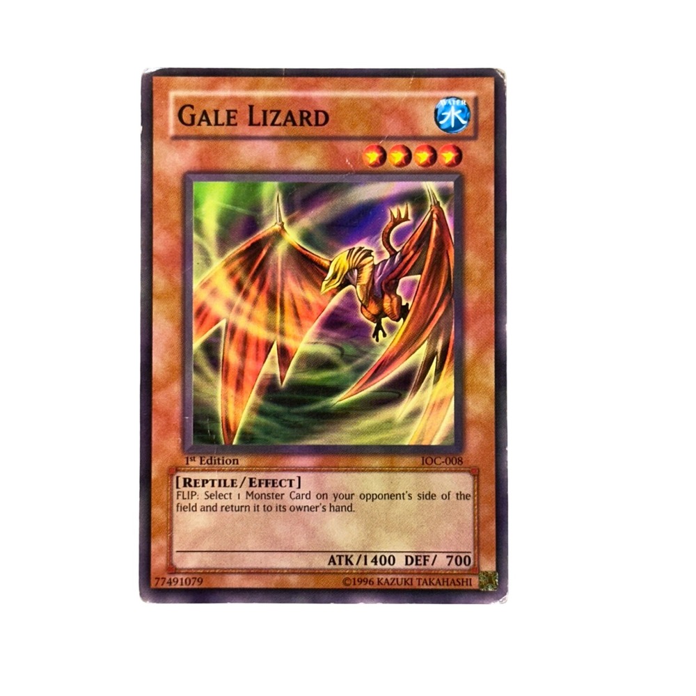 Yu-Gi-Oh Trading Card Multi Gale Lizard IOC-008 1st Edition Rare‎